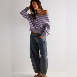 We The Free Good Luck Mid-Rise
Barrel Jeans